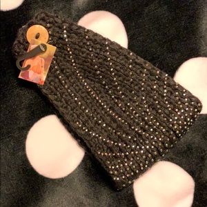 NWT knit rhinestone winter headband